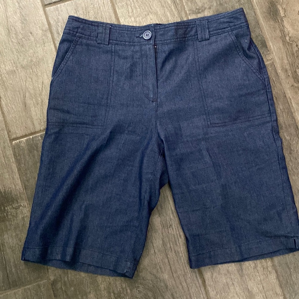 Long fabric shorts